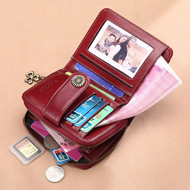 Leather Small Wallets for Women