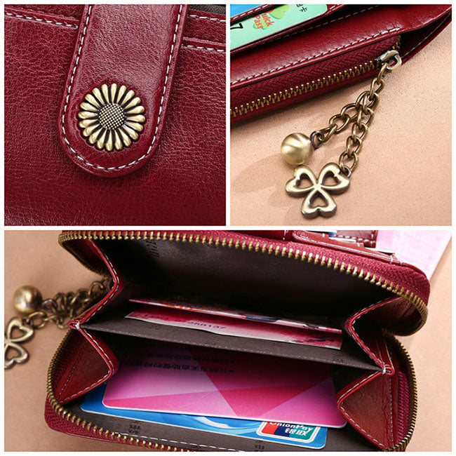 Leather Small Wallets for Women