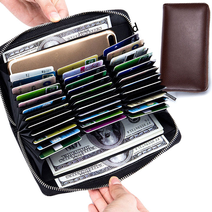 Card Wallet, Large Capacity RFID Credit Card Holder
