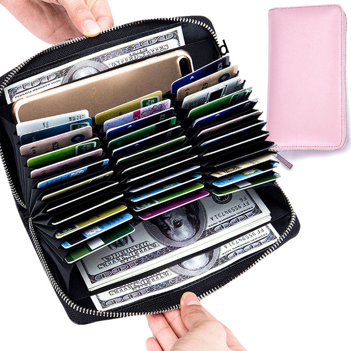 Card Wallet, Large Capacity RFID Credit Card Holder