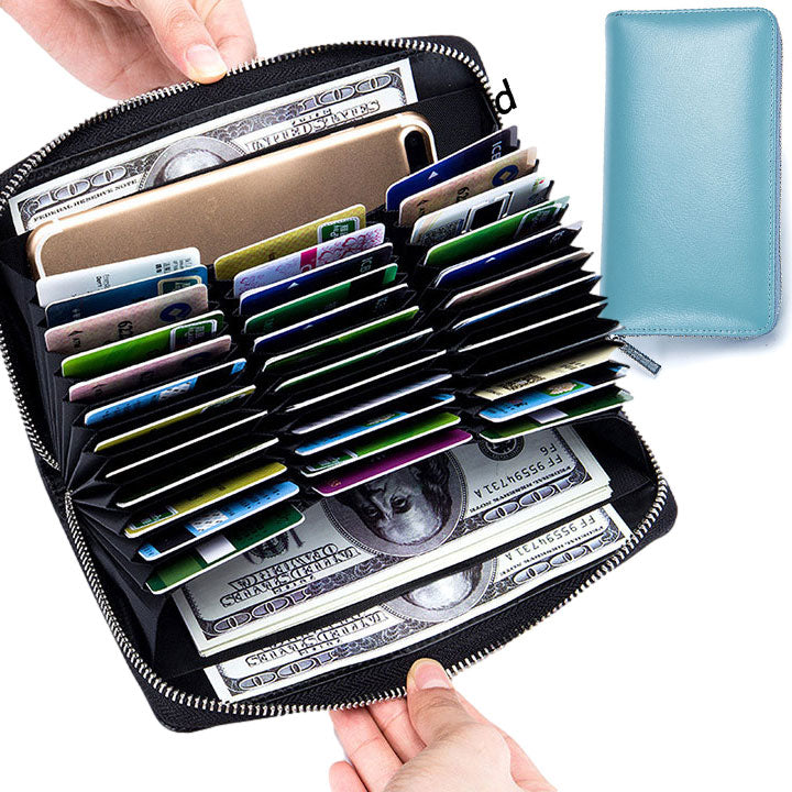 Card Wallet, Large Capacity RFID Credit Card Holder