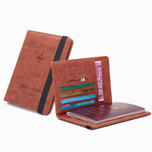 Load image into Gallery viewer, Travel RFID Wallet, Multi-Function Passport Case
