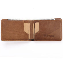 Load image into Gallery viewer, Men&#39;s Minimalist Bifold RFID Leather Wallet

