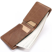 Load image into Gallery viewer, Men&#39;s Minimalist Bifold RFID Leather Wallet
