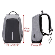 Load image into Gallery viewer, Anti-Theft USB Charging Travel Backpack
