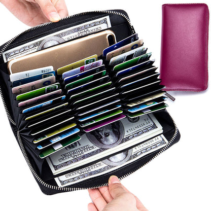 Card Wallet, Large Capacity RFID Credit Card Holder
