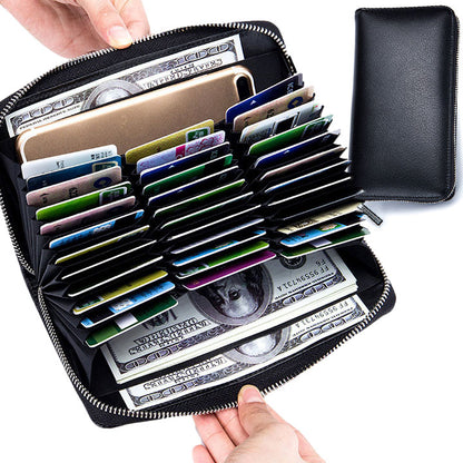 Card Wallet, Large Capacity RFID Credit Card Holder