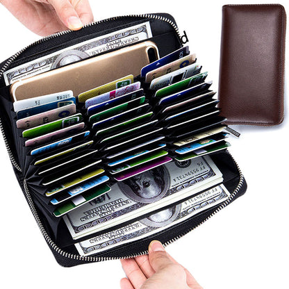 Card Wallet, Large Capacity RFID Credit Card Holder