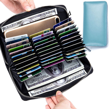Card Wallet, Large Capacity RFID Credit Card Holder